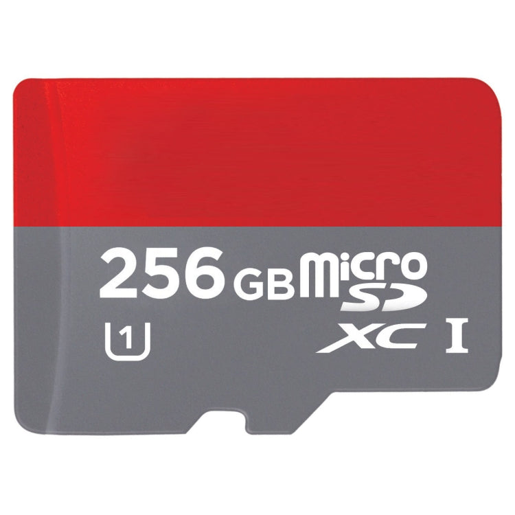 การ์ดหน่วยความจำความเร็วสูง Class 10 TF/Micro SDHC UHS-1(U1) ขนาด 256GB เขียน: 15mb/s อ่าน: 30mb/s (ความจุจริง 100%), 256GB
