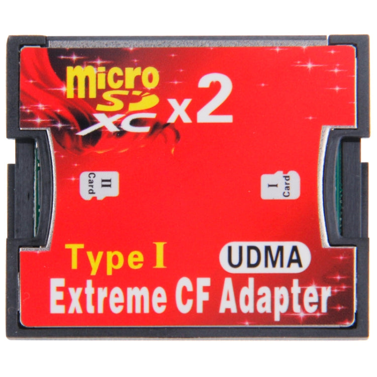2-Socket Micro SD เป็น CF Compact Flash Memory Card Adapter, 2-Socket