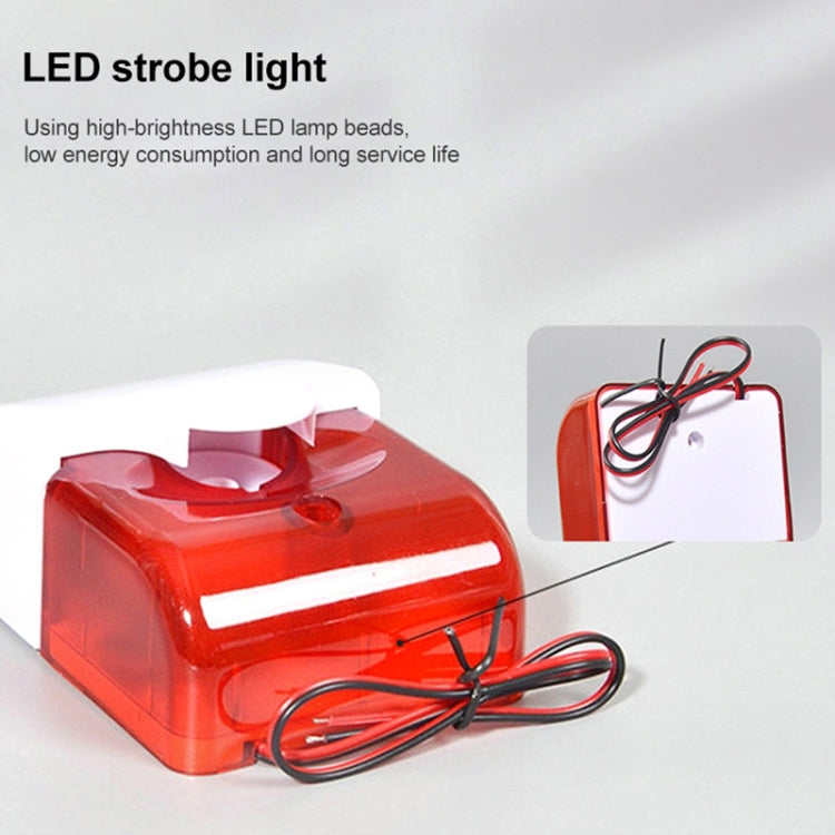 ไซเรน Strobe สีแดงแบบมีสายขนาดเล็กสำหรับสัญญาณกันขโมย, Mini