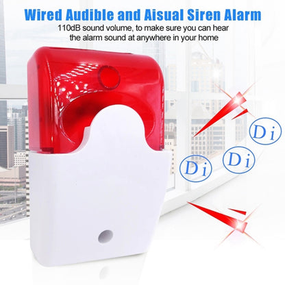 ไซเรน Strobe สีแดงแบบมีสายขนาดเล็กสำหรับสัญญาณกันขโมย, Mini