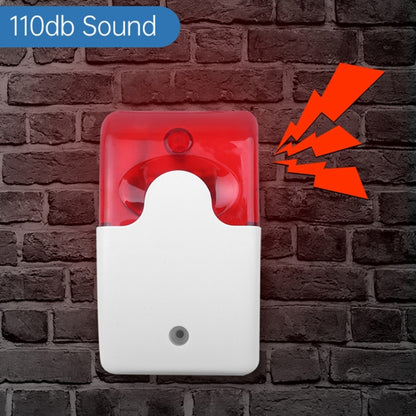 ไซเรน Strobe สีแดงแบบมีสายขนาดเล็กสำหรับสัญญาณกันขโมย, Mini