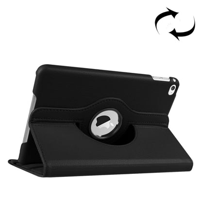 เคสหนังอัจฉริยะหมุนได้ 360 องศาเนื้อลิ้นจี่พร้อมที่วางสำหรับ iPad mini 4 / mini 5