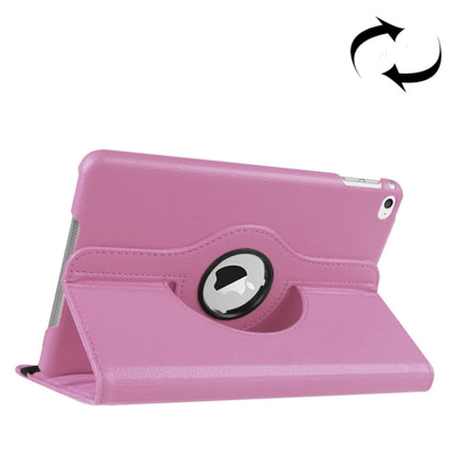 เคสหนังอัจฉริยะหมุนได้ 360 องศาเนื้อลิ้นจี่พร้อมที่วางสำหรับ iPad mini 4 / mini 5