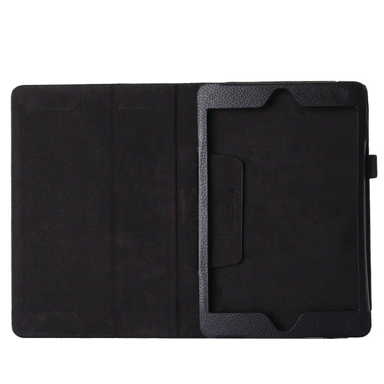 เคสหนัง PU แบบพลิกแนวนอนเนื้อลิ้นจี่พร้อมที่วางสำหรับ iPad mini 4, For iPad mini 4