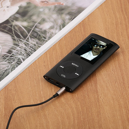 เครื่องเล่น MP4 โลหะหน้าจอ TFT ขนาด 1.8 นิ้ว พร้อมช่องเสียบการ์ด TF รองรับเครื่องบันทึก วิทยุ FM E-Book และปฏิทิน, MP4 Player