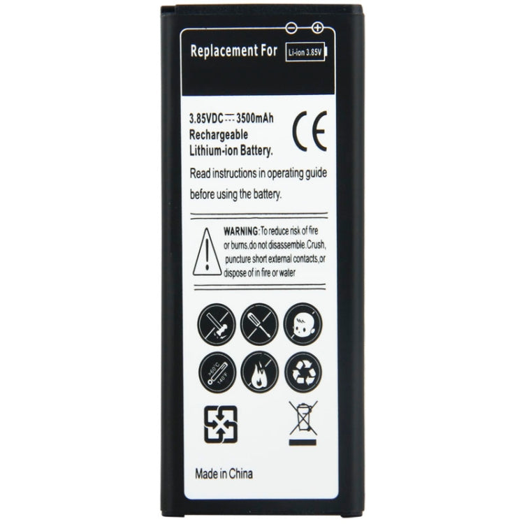 แบตเตอรี่ลิเธียมไอออนแบบรีชาร์จสำหรับ Galaxy Note 4 / N9100, Neutral 3500mAh
