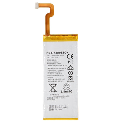 IPartsBuy HB3742A0EZC + คุณภาพสูง 2200mAh แบตเตอรี่ลิเธียมโพลิเมอร์แบบชาร์จไฟได้สำหรับ Huawei P8 Lite, For Huawei P8 Lite
