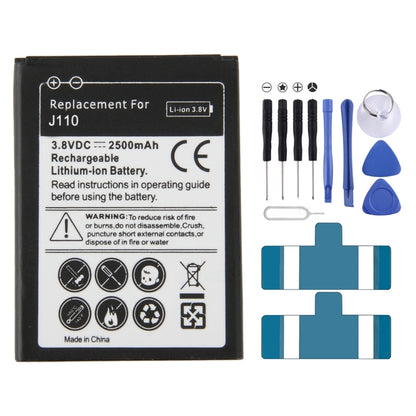 สำหรับ Galaxy J1 Ace / J110 2500mAh แบตเตอรี่ลิเธียมไอออนแบบรีชาร์จ (สีดำ), Neutral 2500mAh