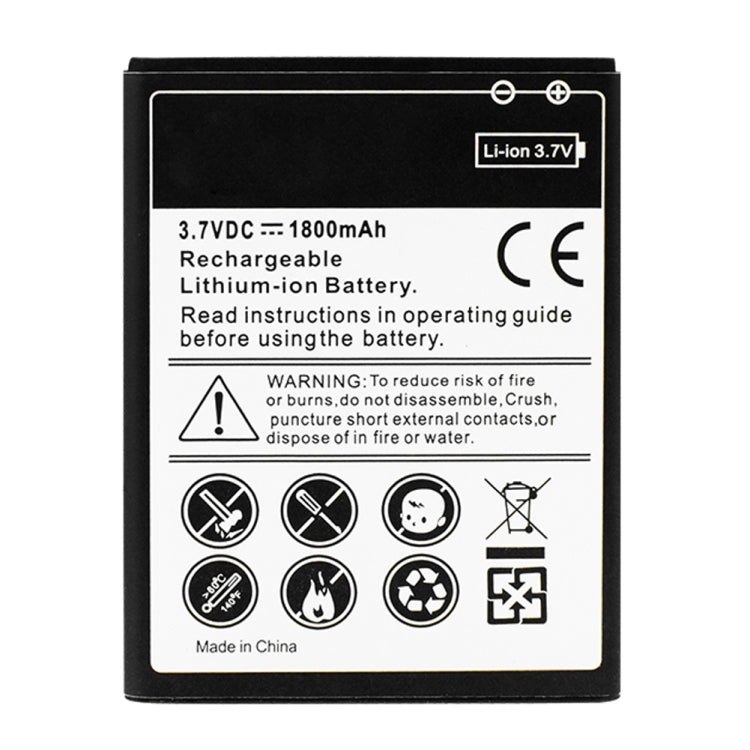 สำหรับ Galaxy S2 / i9100 1800mAh แบตเตอรี่ลิเธียมไอออนแบบรีชาร์จ, Neutral 1800mAh