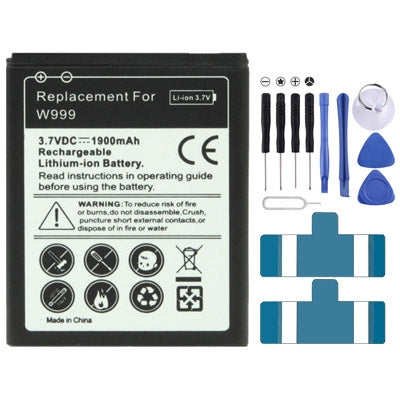 แบตเตอรี่ทดแทน 1900mAh สำหรับ Samsung W999, For Galaxy W999