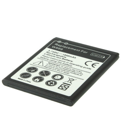 แบตเตอรี่ทดแทน 1900mAh สำหรับ Samsung W999, For Galaxy W999