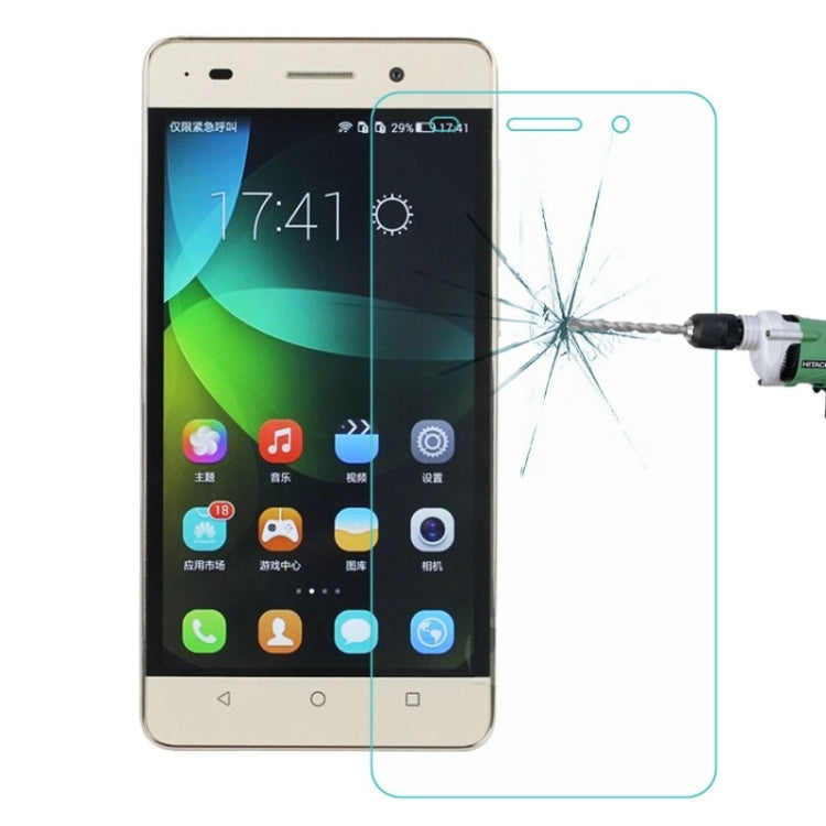 สำหรับ Huawei Honor 4C 0.26mm 9H + ความแข็งพื้นผิว 2.5D ฟิล์มกระจกนิรภัยป้องกันการระเบิด, 1pcs