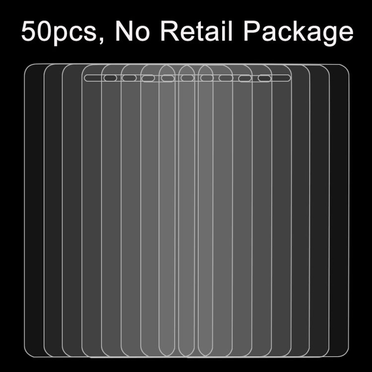 50 ชิ้นสำหรับ Huawei P9 0.26mm 9H ความแข็งพื้นผิว 2.5D ฟิล์มกระจกนิรภัยป้องกันการระเบิดไม่มีแพ็คเกจขายปลีก, 50pcs No Retail Package
