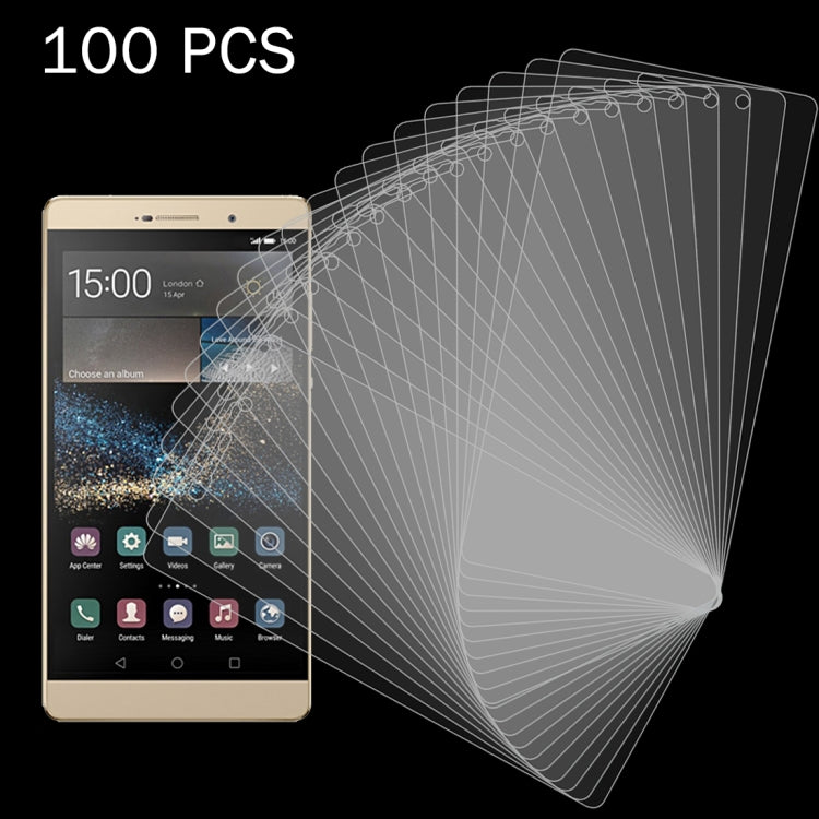 50 ชิ้นสำหรับ Huawei P8 Max 0.26mm 9H ความแข็งพื้นผิว 2.5D ฟิล์มกระจกนิรภัยป้องกันการระเบิดไม่มีแพ็คเกจขายปลีก, For Huawei P8 Max (100 PCS)
