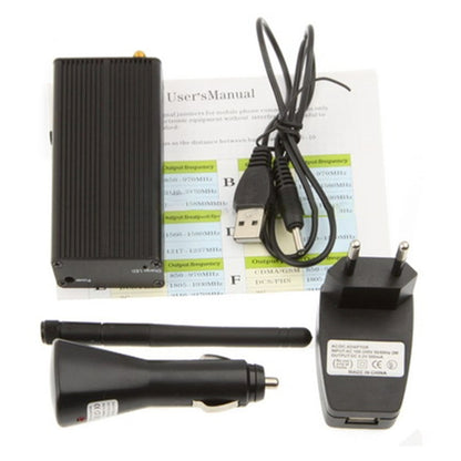 101B Black, Jammer สัญญาณ WiFi แบบพกพาขนาดเล็ก/2.4G (ครอบคลุม: 5~10 เมตร)