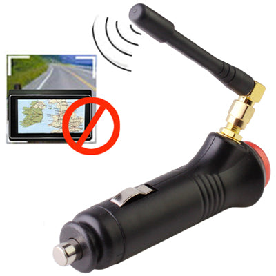 Jammer สัญญาณ GPS ในรถยนต์แบบพกพาพร้อมสวิตช์ (ครอบคลุม: 0.5 ~ 15 เมตร), Cigarette Lighter 0.5~15m