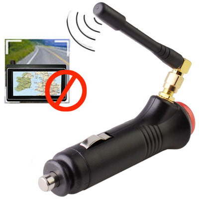 Jammer สัญญาณ GPS ในรถยนต์แบบพกพาพร้อมสวิตช์ (ครอบคลุม: 0.5 ~ 15 เมตร), Cigarette Lighter 0.5~15m