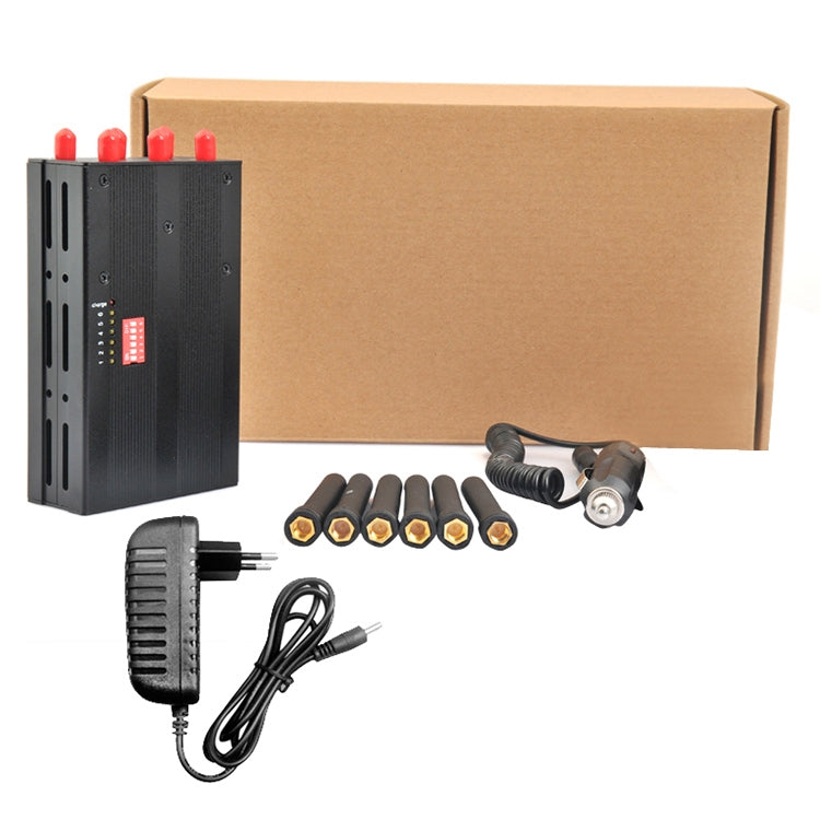 GSM / CDMA / DCS / PCS / 3G / 4G / LOJACK เครื่องตัดสัญญาณโทรศัพท์มือถือ / Jammer / Isolator, ความครอบคลุม: 20 เมตร (JAX-121A-6A), GSM / CDMA / DCS / PCS / 3G / 4G / LOJACK