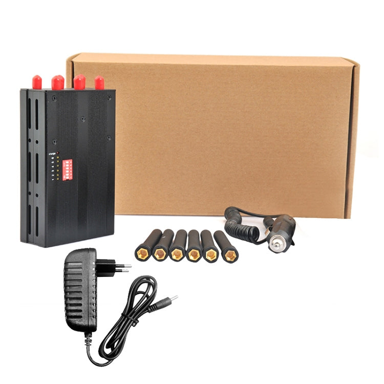 GSM / CDMA / DCS / PCS / 3G / 4G / Wifi เครื่องตัดสัญญาณโทรศัพท์มือถือ / Jammer / Isolator ความครอบคลุม: 20 เมตร (JAX-121A-6D), GSM / CDMA / DCS / PCS / 3G / 4G / Wifi