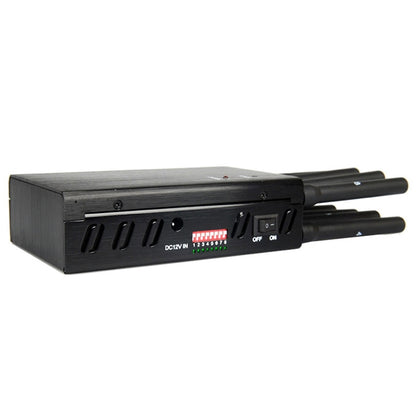 JAX-121A-8 GSM / DCS / WiFi / 3G / 4G / GPS / LOJACK เครื่องแยกสัญญาณโทรศัพท์มือถือ ระยะครอบคลุม: 20 เมตร, GSM / DCS / WiFi / 3G / 4G / GPS / LOJACK