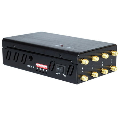 JAX-121A-8 GSM / DCS / WiFi / 3G / 4G / GPS / LOJACK เครื่องแยกสัญญาณโทรศัพท์มือถือ ระยะครอบคลุม: 20 เมตร, GSM / DCS / WiFi / 3G / 4G / GPS / LOJACK