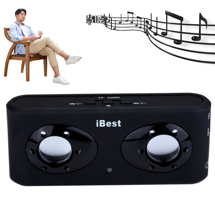iBest ลำโพงสเตอริโอแบบพกพาแบบชาร์จไฟได้