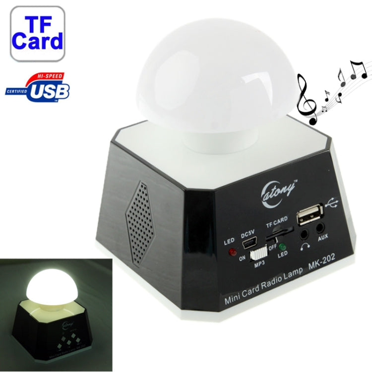 CT-0019 ลำโพงมีไฟ LED หลายดวง พร้อมวิทยุ FM รองรับการ์ด TF