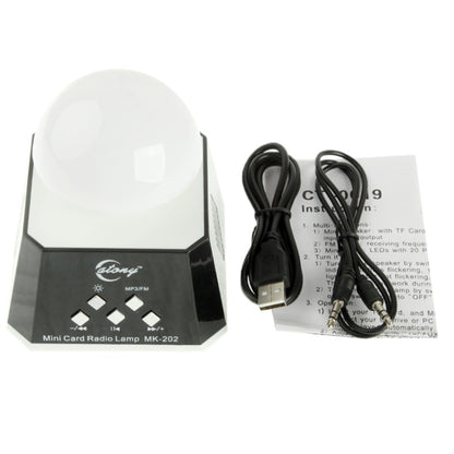 CT-0019 ลำโพงมีไฟ LED หลายดวง พร้อมวิทยุ FM รองรับการ์ด TF