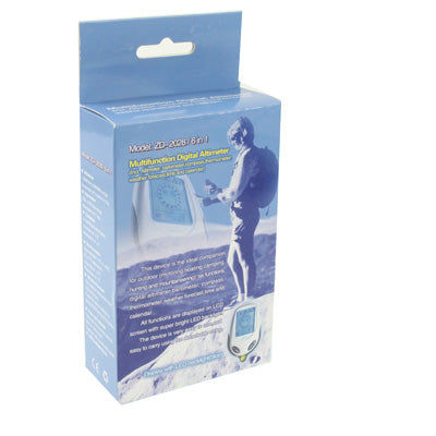 6 in 1 (มาตรความสูง บารอมิเตอร์ เข็มทิศ เครื่องวัดอุณหภูมิ เวลา และปฏิทิน) เข็มทิศดิจิตอลมัลติฟังก์ชั่น, 6 in 1