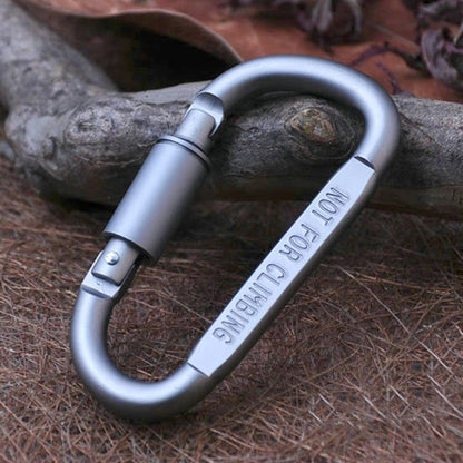 2 ชิ้นมัลติฟังก์ชั่นคุณภาพสูงอลูมิเนียม D รูปร่างแคมป์แขวนหัวเข็มขัด carabiner, 2PCS Aluminum Alloy