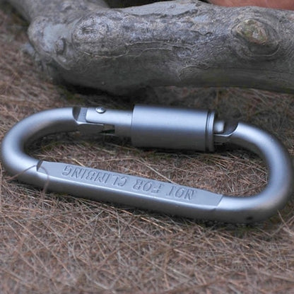 2 ชิ้นมัลติฟังก์ชั่นคุณภาพสูงอลูมิเนียม D รูปร่างแคมป์แขวนหัวเข็มขัด carabiner, 2PCS Aluminum Alloy