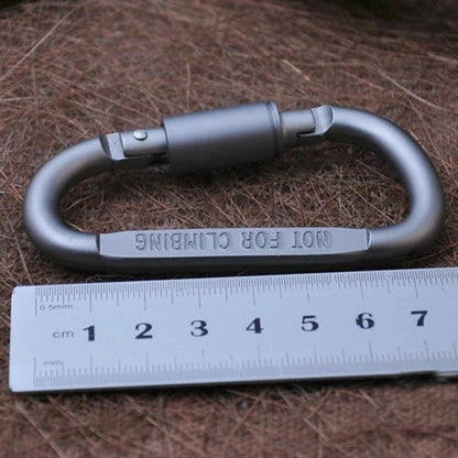 2 ชิ้นมัลติฟังก์ชั่นคุณภาพสูงอลูมิเนียม D รูปร่างแคมป์แขวนหัวเข็มขัด carabiner, 2PCS Aluminum Alloy