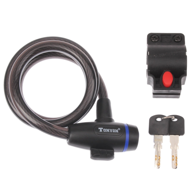 ชุดล็อคจักรยานรักษาความปลอดภัยสายทองแดง, With Bicycle Lock  Key