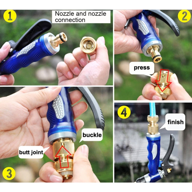 KANEED ท่อน้ำแรงดันสูงหัวฉีดทองแดงหัวปืนฉีดน้ำสำหรับล้างรถบ้าน, Water Hose