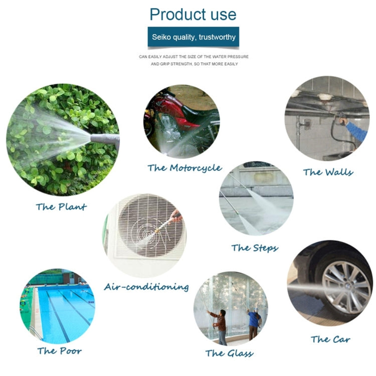KANEED ท่อน้ำแรงดันสูงหัวฉีดทองแดงหัวปืนฉีดน้ำสำหรับล้างรถบ้าน, Water Hose