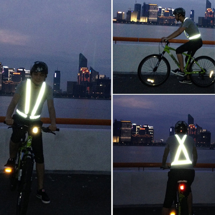 เสื้อชูชีพสะท้อนแสงแบบยืดหยุ่นสำหรับขี่กลางคืน