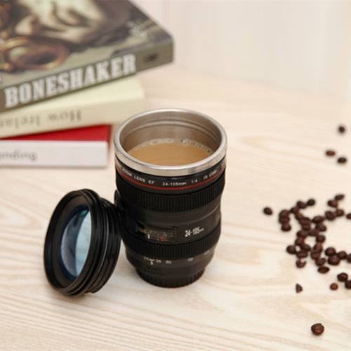400ML เลนส์กล้องถ้วยแก้ว Caniam EF 24-105 มม.F4 ถ้วยกาแฟนมเป็นของขวัญ, 400ML, Camera Lens Cup