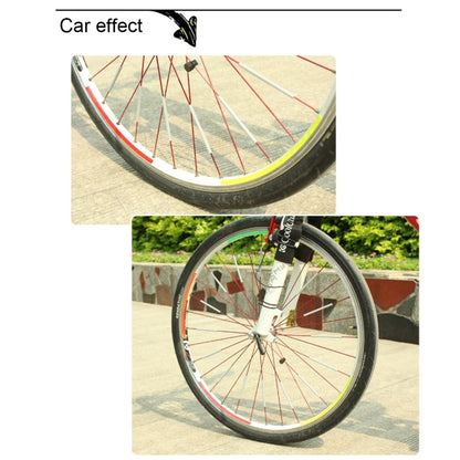 OQSPORT 12 PCS จักรยานล้อ Spoke Reflector สะท้อนแสงคลิปหลอดไฟเตือน Strip