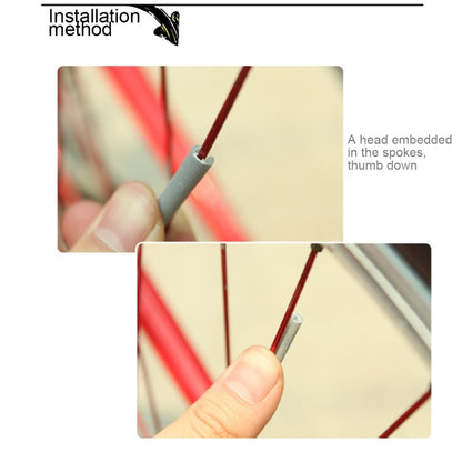 OQSPORT 12 PCS จักรยานล้อ Spoke Reflector สะท้อนแสงคลิปหลอดไฟเตือน Strip