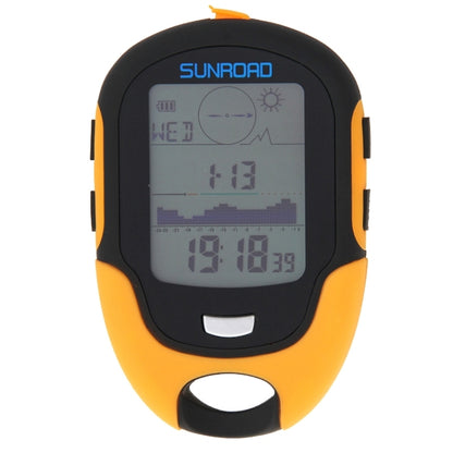 เครื่องวัดความสูงดิจิตอลมัลติฟังก์ชั่น SUNROAD LCD พร้อมเข็มทิศและบารอมิเตอร์ & เครื่องวัดอุณหภูมิ & ไฮโกรมิเตอร์ & พยากรณ์อากาศ & ไฟฉาย LED และนาฬิกา, Multifunction