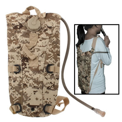 กระเป๋าเป้ถุงน้ำไนลอน Duffel 2.5 ลิตรพร้อมสายยาง/ถุงน้ำ, 2.5L