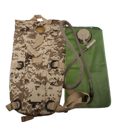กระเป๋าเป้ถุงน้ำไนลอน Duffel 2.5 ลิตรพร้อมสายยาง/ถุงน้ำ, 2.5L