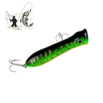 8 ซม. ปากกุ้งประเภทน้ำผิว Popper Lure ตีคลื่นน้ำปีนเหยื่อตกปลา, การจัดส่งสีแบบสุ่ม, 8cm Shrimp Mouth Type