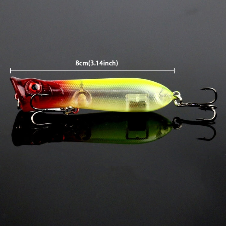 8 ซม. ปากกุ้งประเภทน้ำผิว Popper Lure ตีคลื่นน้ำปีนเหยื่อตกปลา, การจัดส่งสีแบบสุ่ม, 8cm Shrimp Mouth Type