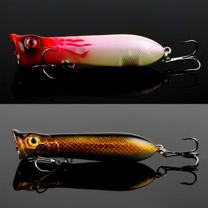 8 ซม. ปากกุ้งประเภทน้ำผิว Popper Lure ตีคลื่นน้ำปีนเหยื่อตกปลา, การจัดส่งสีแบบสุ่ม, 8cm Shrimp Mouth Type
