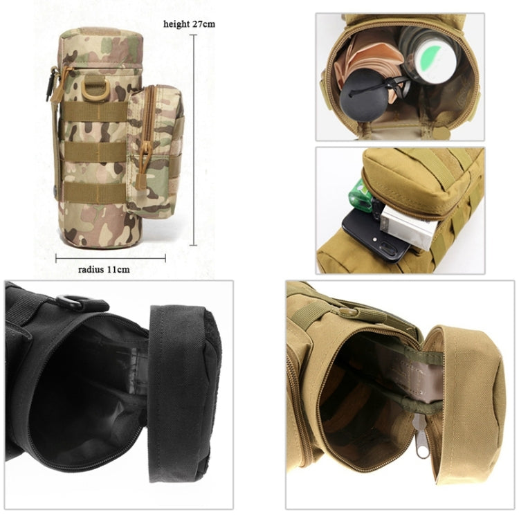 กระเป๋าทรงกาต้มน้ำทั่วไปแบบปรับได้แบบพกพา, Camouflage Kettle, Black