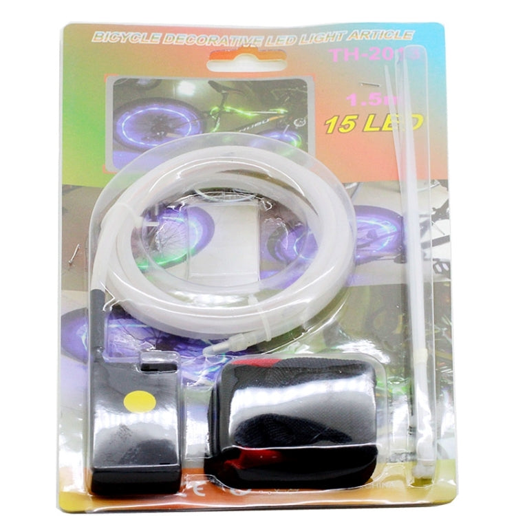 ซี่ล้อจักรยานไฟ LED ตกแต่งบทความแถบแถบไฟ LED 15 ดวง, 15 LEDs