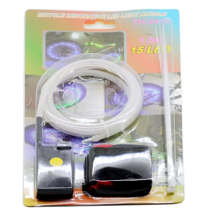 ซี่ล้อจักรยานไฟ LED ตกแต่งบทความแถบแถบไฟ LED 15 ดวง, 15 LEDs