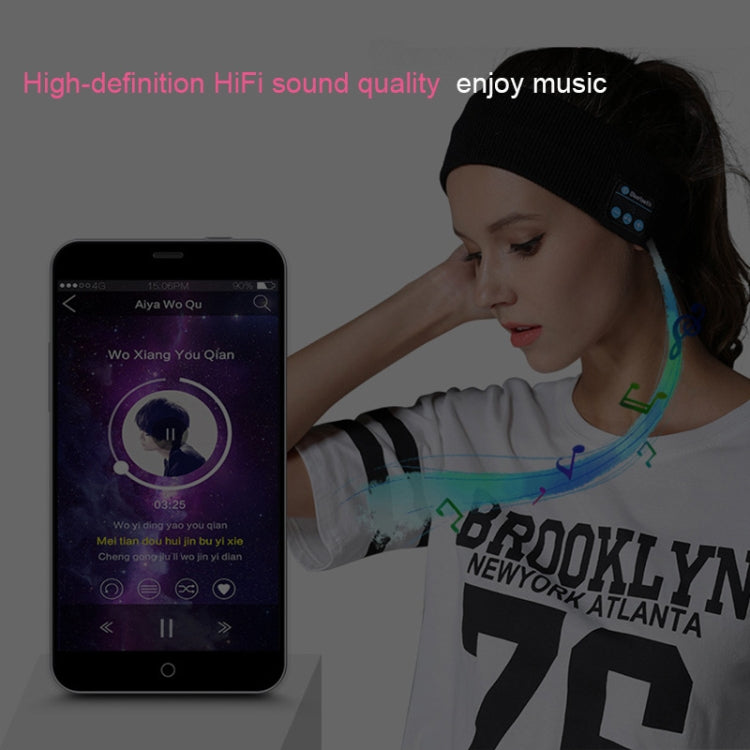 My-Call Bluetooth V5.0 Headsfree Sport ที่คาดผมสำหรับฟังเพลงสำหรับ iPhone 6 & 6s / iPhone 5 & 5S / iPhone 4 & 4S และอุปกรณ์ Bluetooth อื่น ๆ, usic Headwear Black, Music Headwear Dark Gray, Music Headwear Grey