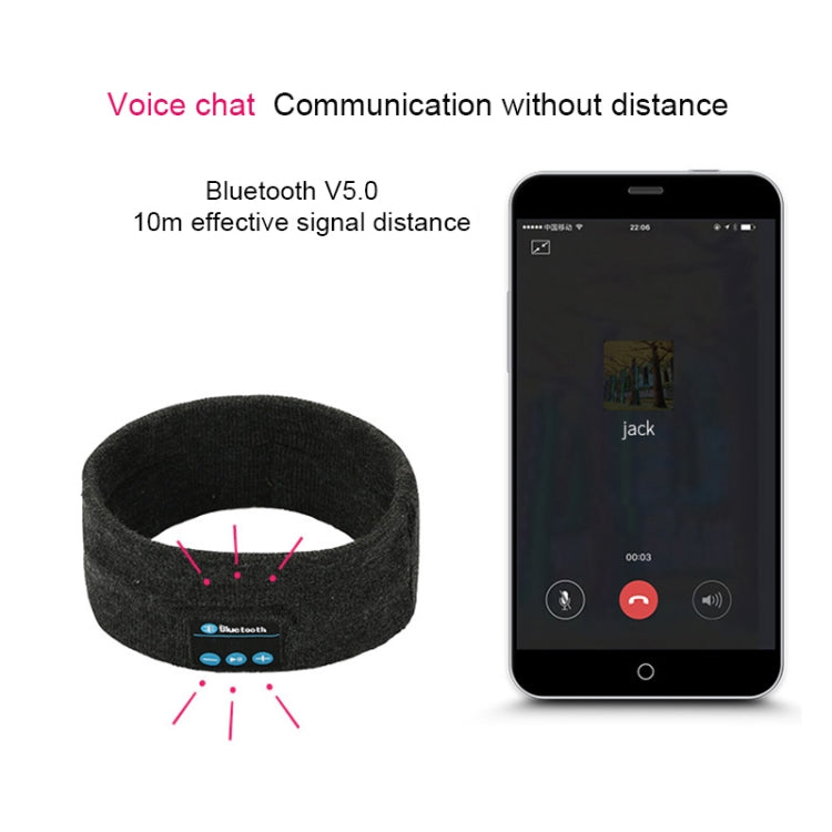 My-Call Bluetooth V5.0 Headsfree Sport ที่คาดผมสำหรับฟังเพลงสำหรับ iPhone 6 & 6s / iPhone 5 & 5S / iPhone 4 & 4S และอุปกรณ์ Bluetooth อื่น ๆ, usic Headwear Black, Music Headwear Dark Gray, Music Headwear Grey